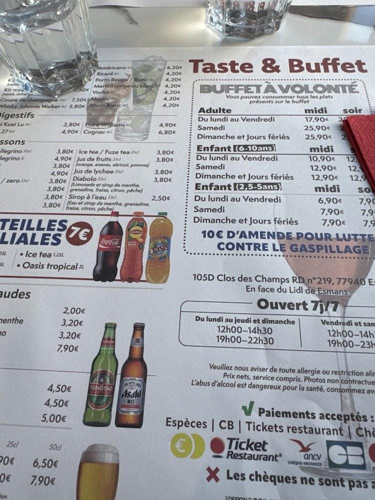 Taste Buffet - Menu Image 4